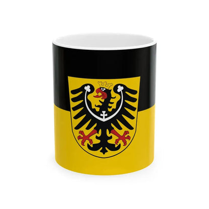 Flag of the Austrian Silesia (Austria) White Coffee Mug 11oz - Go Mug Yourself