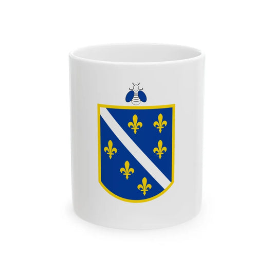 Flag of the Autonomous Province of Western Bosnia 1993-1995 (Bosnia and Herzegovina) White Coffee Mug 11oz - Go Mug Yourself