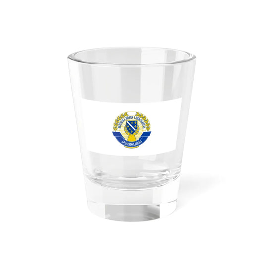 Flag of the Autonomous Province of Western Bosnia (Bosnia and Herzegovina) Shot Glass 1.5oz 1.5oz - Go Mug Yourself