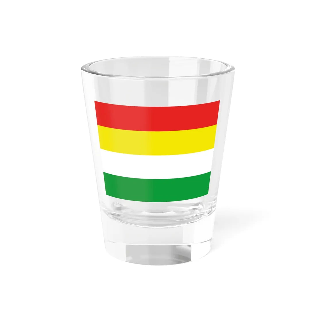 Flag of the Awa People (Colombia) Shot Glass 1.5oz 1.5oz - Go Mug Yourself