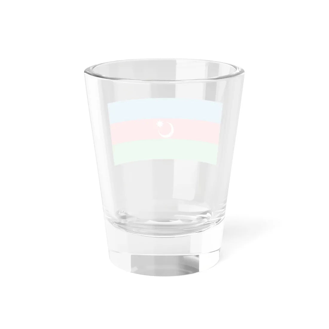 Flag of the Azerbaijan Democratic Republic 1918-1920 variant 2 (Azerbaijan) Shot Glass 1.5oz - Go Mug Yourself