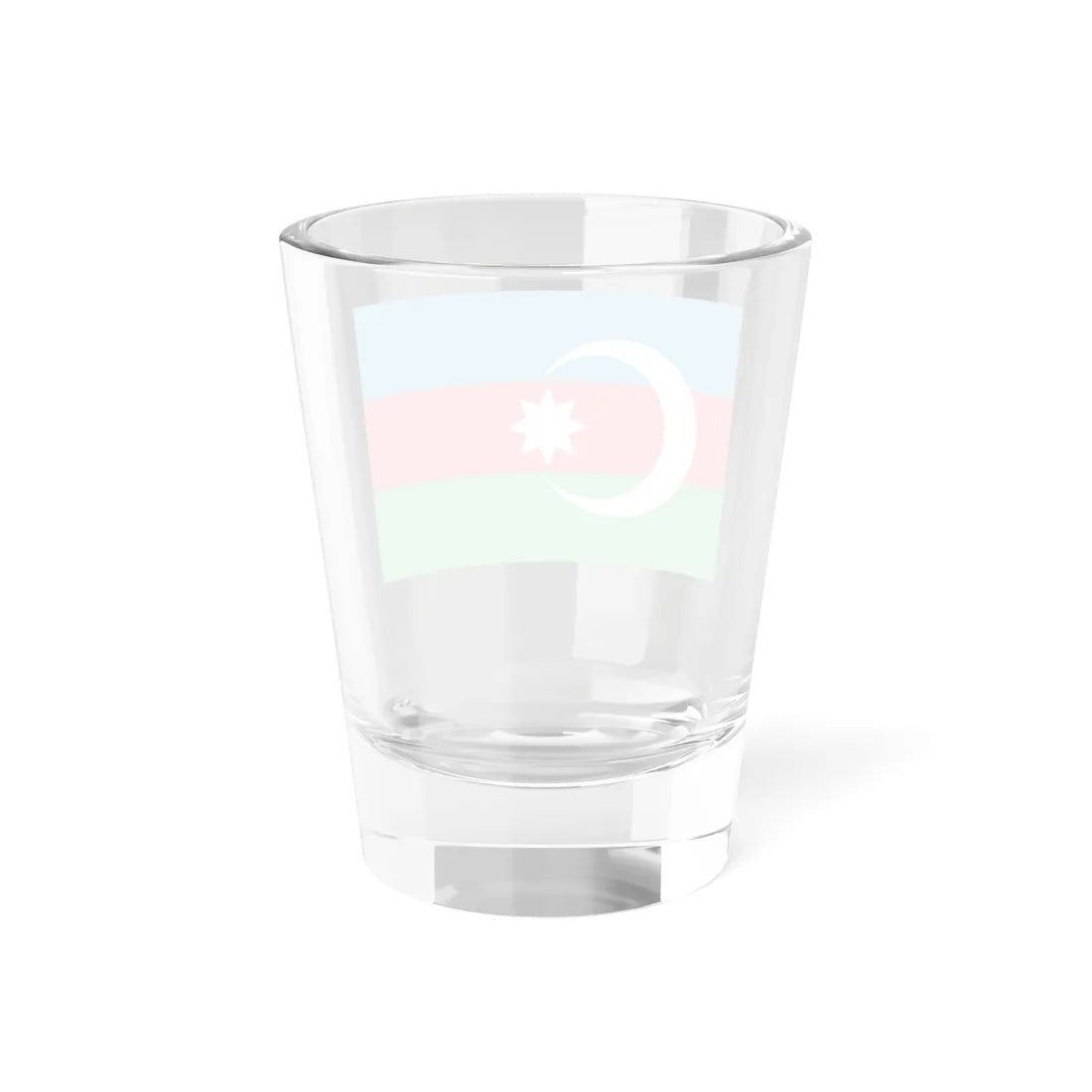 Flag of the Azerbaijan Democratic Republic 1918-1920 variant (Azerbaijan) Shot Glass 1.5oz - Go Mug Yourself