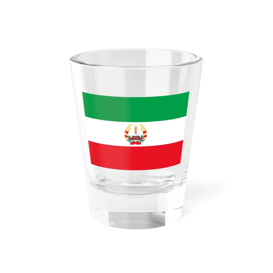 Flag of the Azerbaijan Peoples Government (Azerbaijan) Shot Glass 1.5oz 1.5oz - Go Mug Yourself