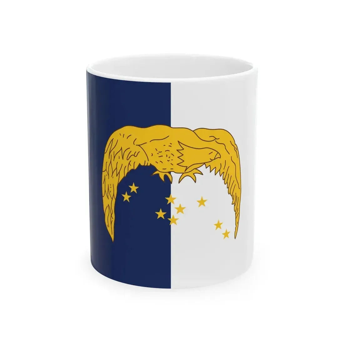Flag of the Azores Liberation Front (Portugal) White Coffee Mug 11oz - Go Mug Yourself