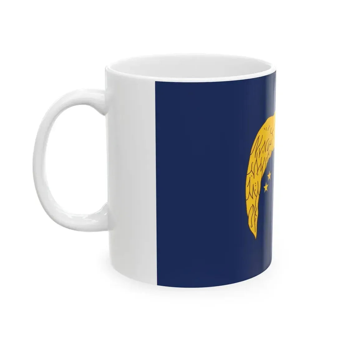 Flag of the Azores Liberation Front (Portugal) White Coffee Mug - Go Mug Yourself
