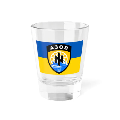Flag of the Azov Battalion 2014-2015 (Ukraine) Shot Glass 1.5oz 1.5oz - Go Mug Yourself