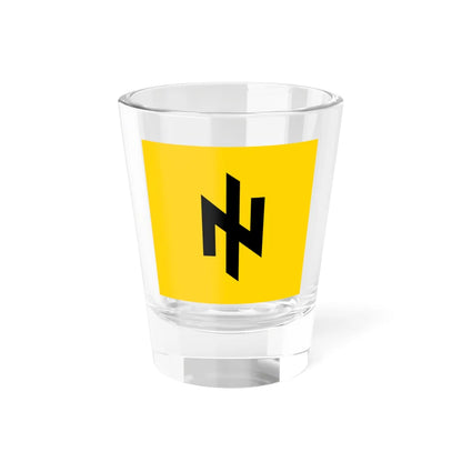 Flag of the Azov Battalion Alternate (Ukraine) Shot Glass 1.5oz 1.5oz - Go Mug Yourself