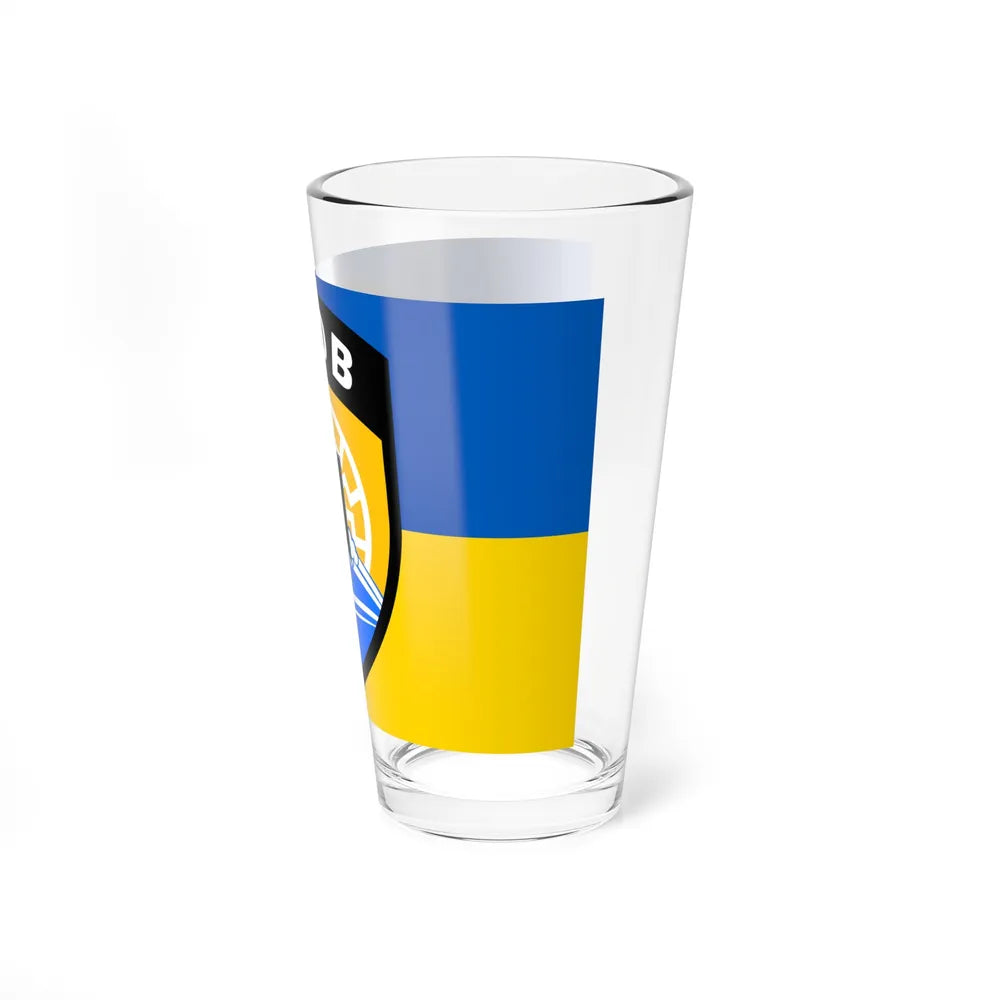 Flag of the Azov Battalion (Ukraine) Pint Glass 16oz-Go Mug Yourself