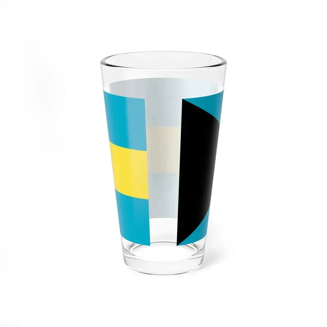 Flag of the Bahamas 1973-2006 (Bahamas) Pint Glass 16oz - Go Mug Yourself