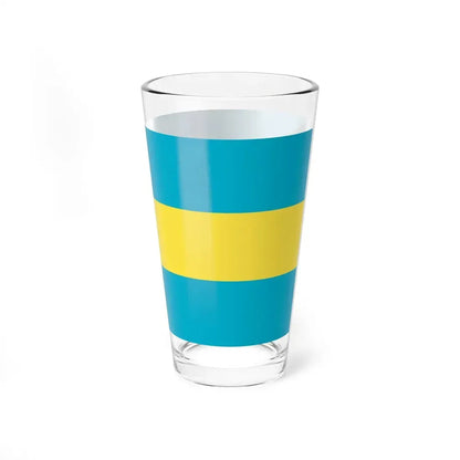 Flag of the Bahamas 1973-2006 (Bahamas) Pint Glass 16oz - Go Mug Yourself