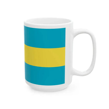 Flag of the Bahamas 1973-2006 (Bahamas) White Coffee Mug - Go Mug Yourself