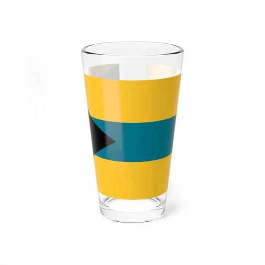 Flag of the Bahamas 1973 proposal by Anthony Wagner (Bahamas) Pint Glass 16oz 16oz - Go Mug Yourself