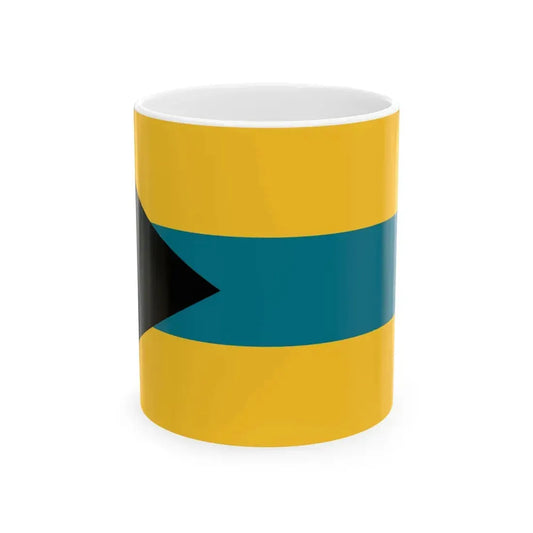 Flag of the Bahamas 1973 proposal by Anthony Wagner (Bahamas) White Coffee Mug 11oz - Go Mug Yourself