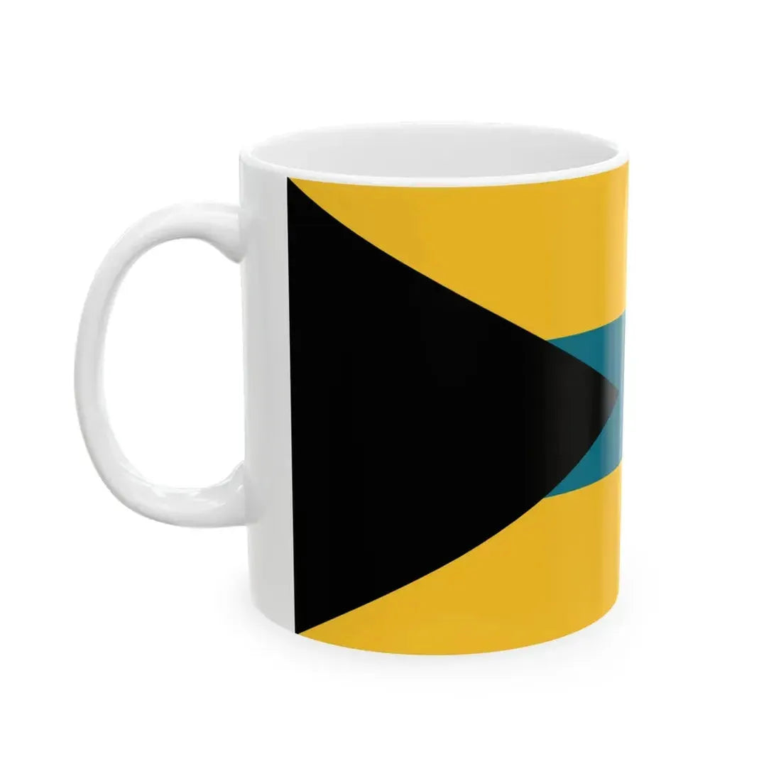 Flag of the Bahamas 1973 proposal by Anthony Wagner (Bahamas) White Coffee Mug - Go Mug Yourself