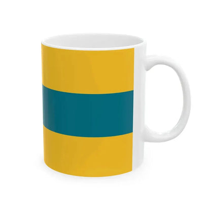 Flag of the Bahamas 1973 proposal by Anthony Wagner (Bahamas) White Coffee Mug - Go Mug Yourself