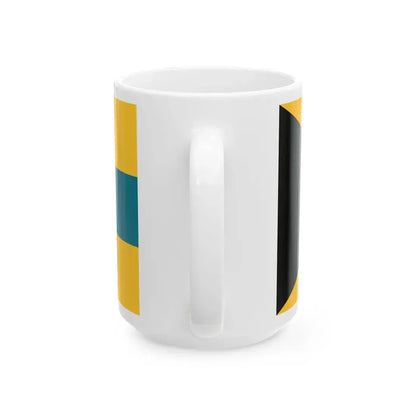 Flag of the Bahamas 1973 proposal by Anthony Wagner (Bahamas) White Coffee Mug - Go Mug Yourself