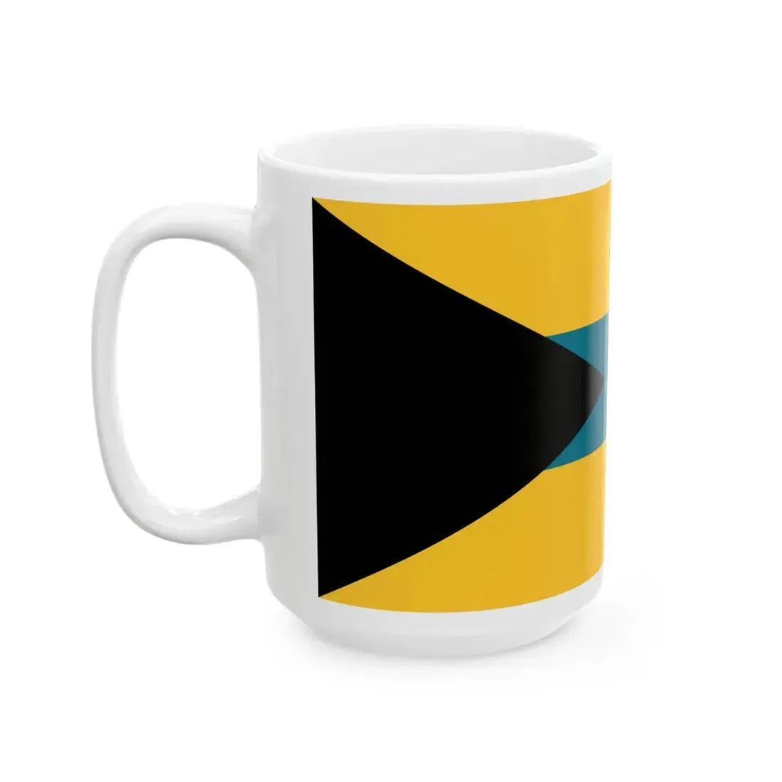 Flag of the Bahamas 1973 proposal by Anthony Wagner (Bahamas) White Coffee Mug - Go Mug Yourself