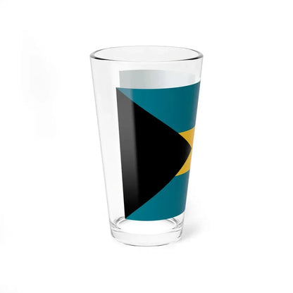 Flag of the Bahamas 3-2 (Bahamas) Pint Glass 16oz - Go Mug Yourself