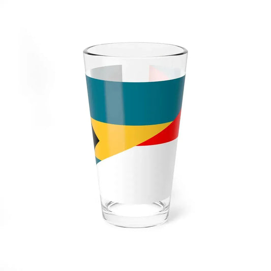 Flag of the Bahamas and Indonesia (Bahamas) Pint Glass 16oz 16oz - Go Mug Yourself