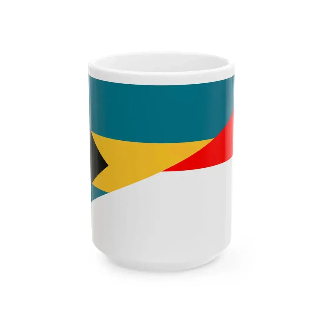 Flag of the Bahamas and Indonesia (Bahamas) White Coffee Mug 15oz - Go Mug Yourself