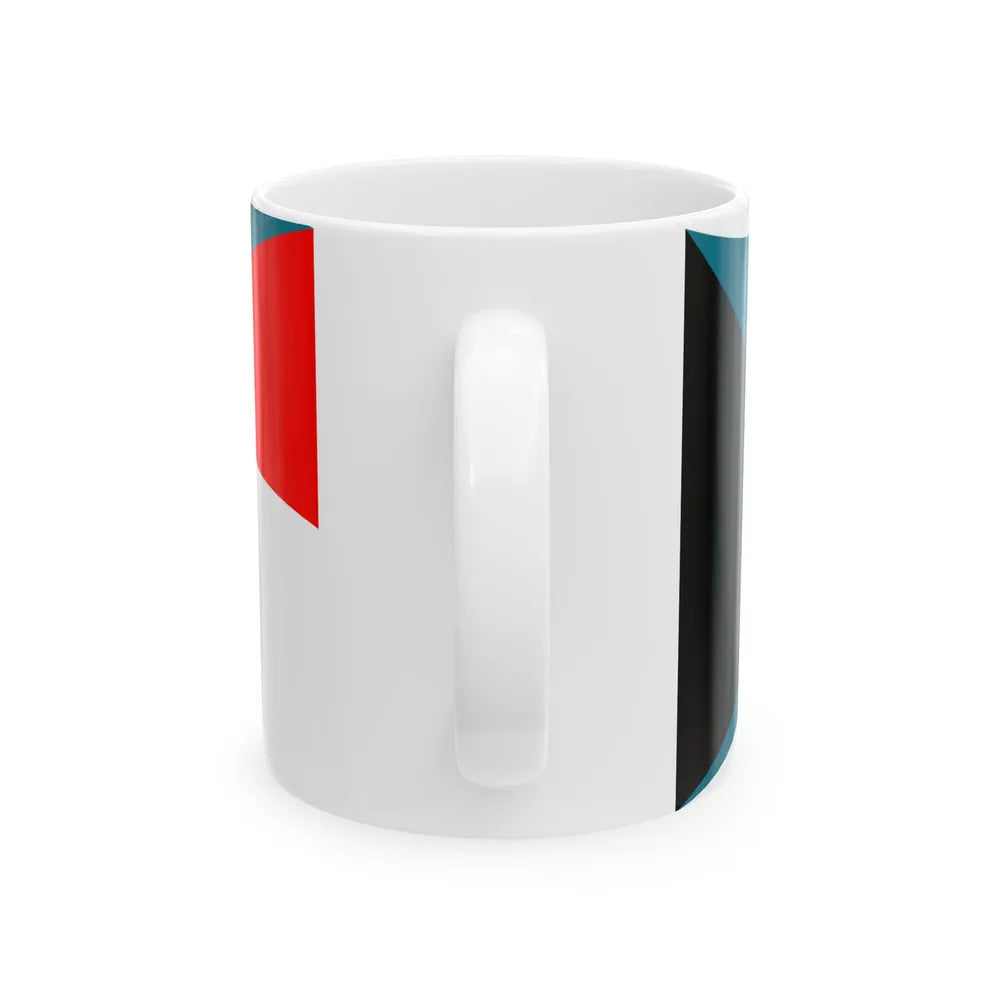 Flag of the Bahamas and Indonesia with waves (Bahamas) White Coffee Mug - Go Mug Yourself