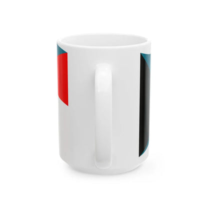 Flag of the Bahamas and Indonesia with waves (Bahamas) White Coffee Mug - Go Mug Yourself