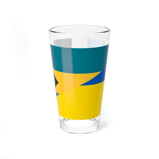 Flag of the Bahamas and Ukraine (Bahamas) Pint Glass 16oz 16oz - Go Mug Yourself