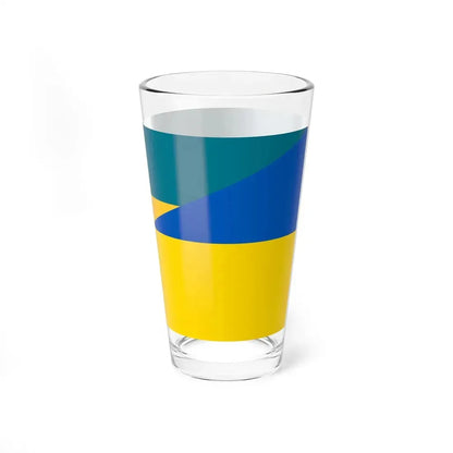 Flag of the Bahamas and Ukraine (Bahamas) Pint Glass 16oz - Go Mug Yourself