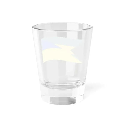 Flag of the Bahamas and Ukraine with waves (Bahamas) Shot Glass 1.5oz - Go Mug Yourself