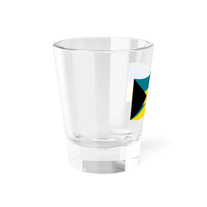 Flag of the Bahamas and Ukraine with waves (Bahamas) Shot Glass 1.5oz - Go Mug Yourself
