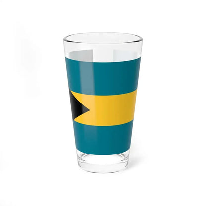 Flag of the Bahamas (Bahamas) Pint Glass 16oz 16oz - Go Mug Yourself