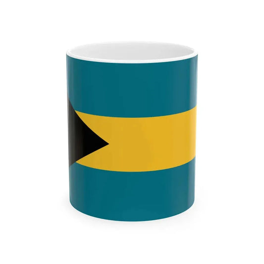 Flag of the Bahamas (Bahamas) White Coffee Mug 11oz - Go Mug Yourself