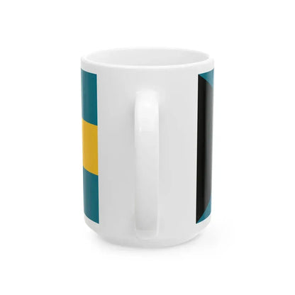 Flag of the Bahamas (Bahamas) White Coffee Mug - Go Mug Yourself