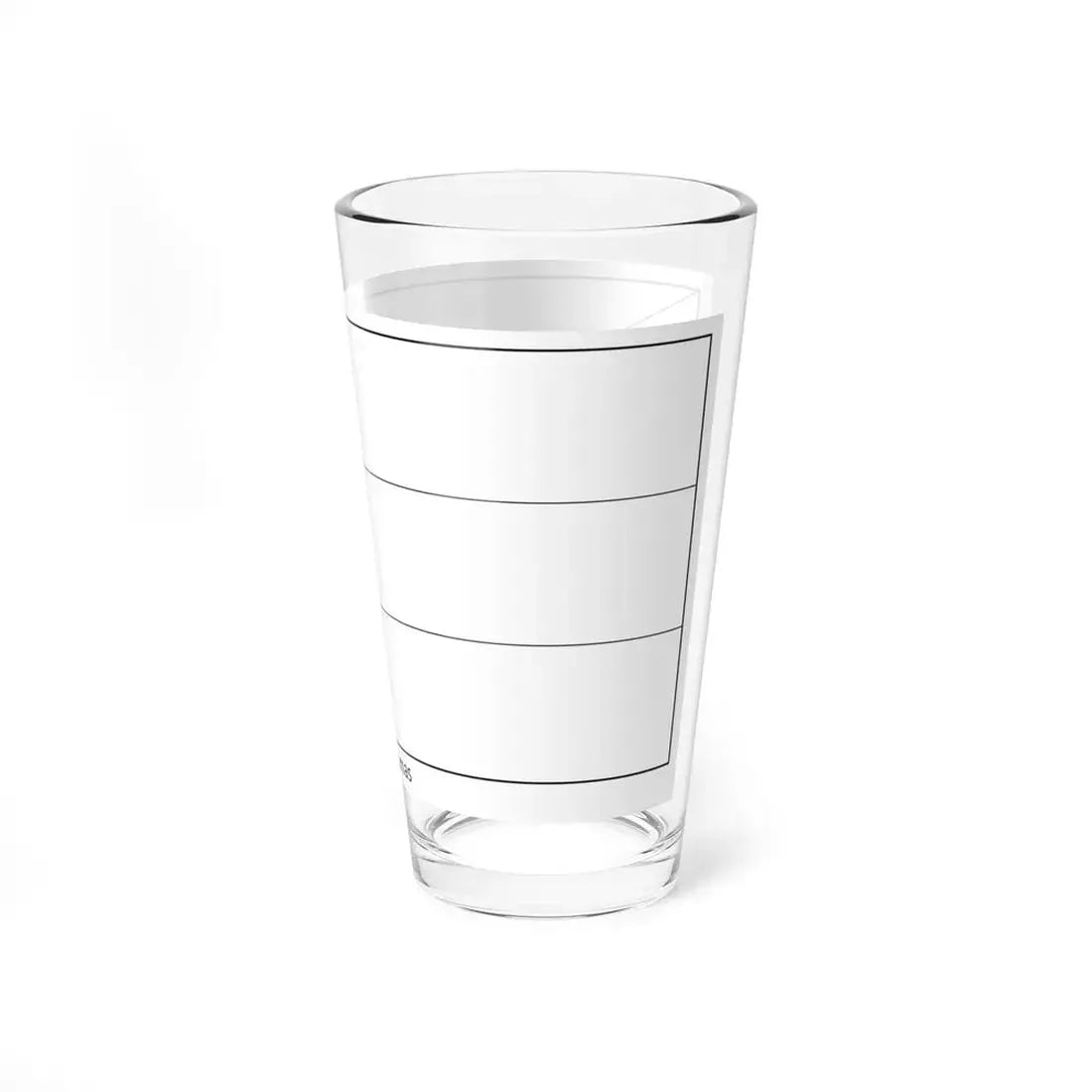 Flag of the Bahamas colouring page (Bahamas) Pint Glass 16oz - Go Mug Yourself