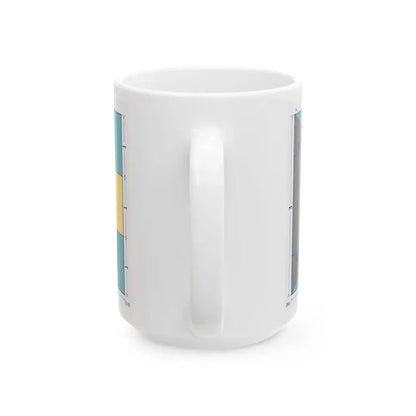 Flag of the Bahamas construction sheet (Bahamas) White Coffee Mug - Go Mug Yourself