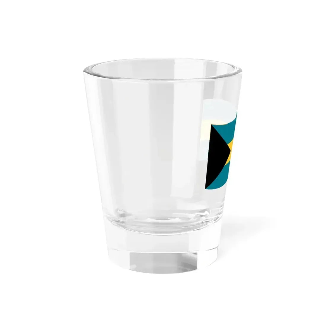Flag of the Bahamas with waves (Bahamas) Shot Glass 1.5oz - Go Mug Yourself