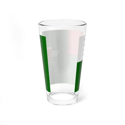 Flag of the Bahrain Defence Force (Bahrain) Pint Glass 16oz - Go Mug Yourself