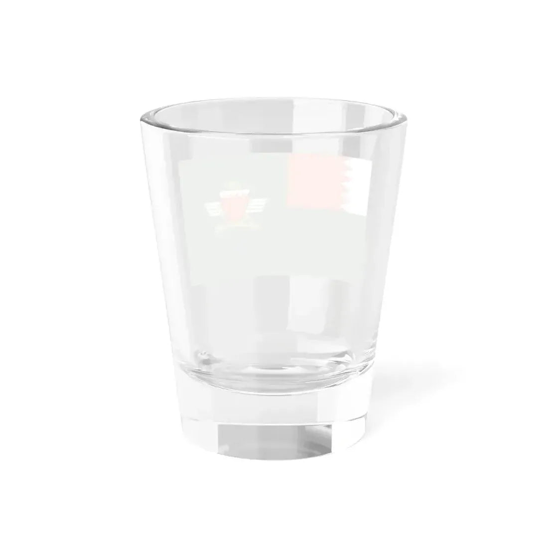 Flag of the Bahrain Defence Force (Bahrain) Shot Glass 1.5oz - Go Mug Yourself