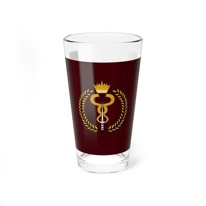 Flag of the Bahrain Defence Force Royal Medical Services (Bahrain) Pint Glass 16oz 16oz - Go Mug Yourself