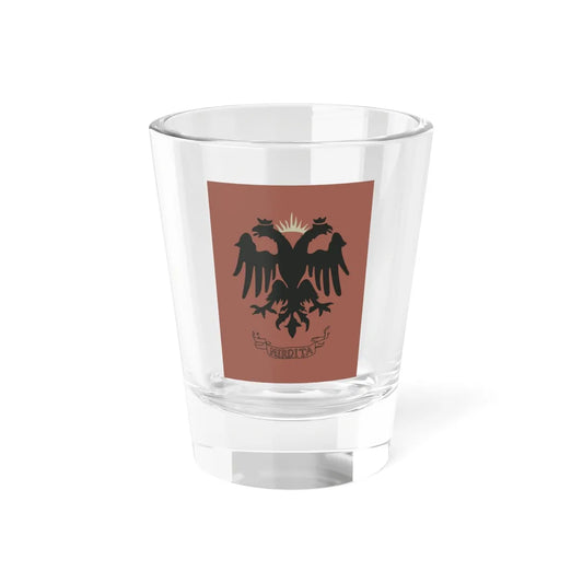 Flag of the Bajrak of Kashnjeti 1878 (Albania) Shot Glass 1.5oz 1.5oz - Go Mug Yourself
