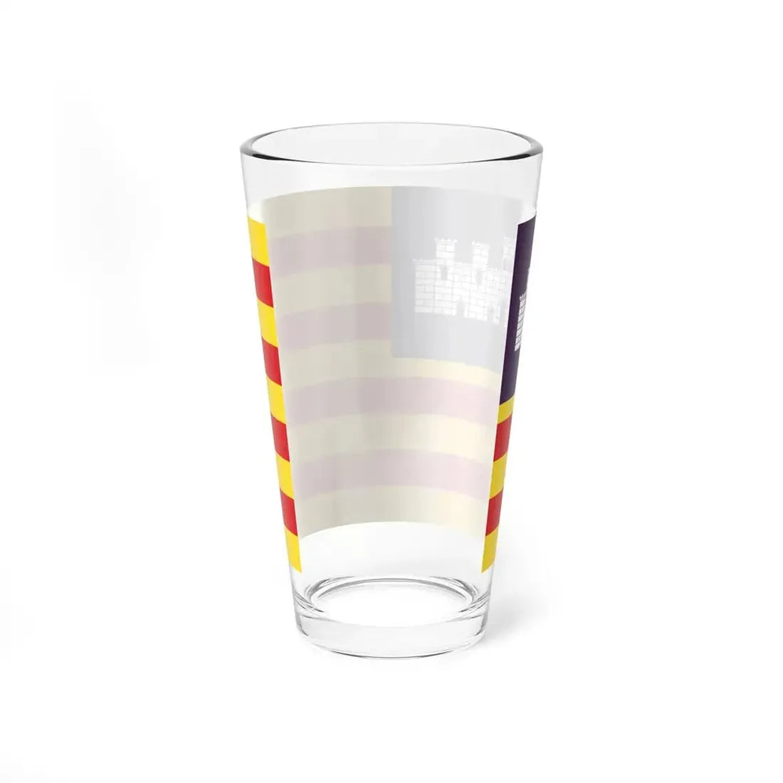 Flag of the Balearic Islands Spain - Pint Glass 16oz - Go Mug Yourself
