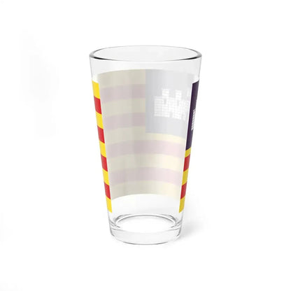 Flag of the Balearic Islands Spain - Pint Glass 16oz - Go Mug Yourself