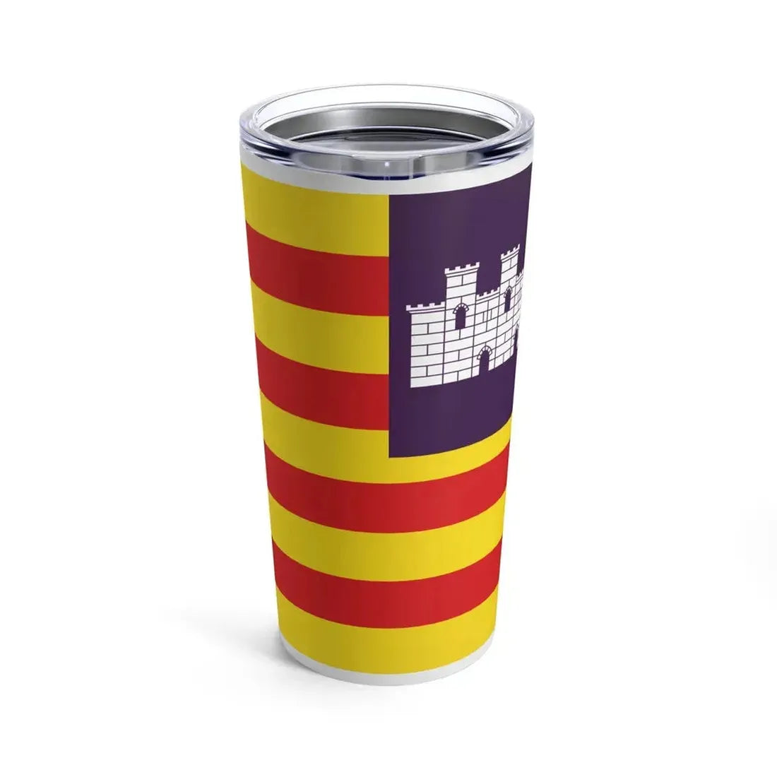 Flag of the Balearic Islands Spain - Tumbler 20oz - Go Mug Yourself