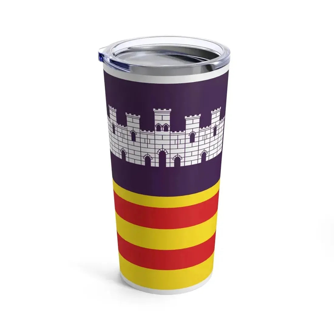 Flag of the Balearic Islands Spain - Tumbler 20oz - Go Mug Yourself
