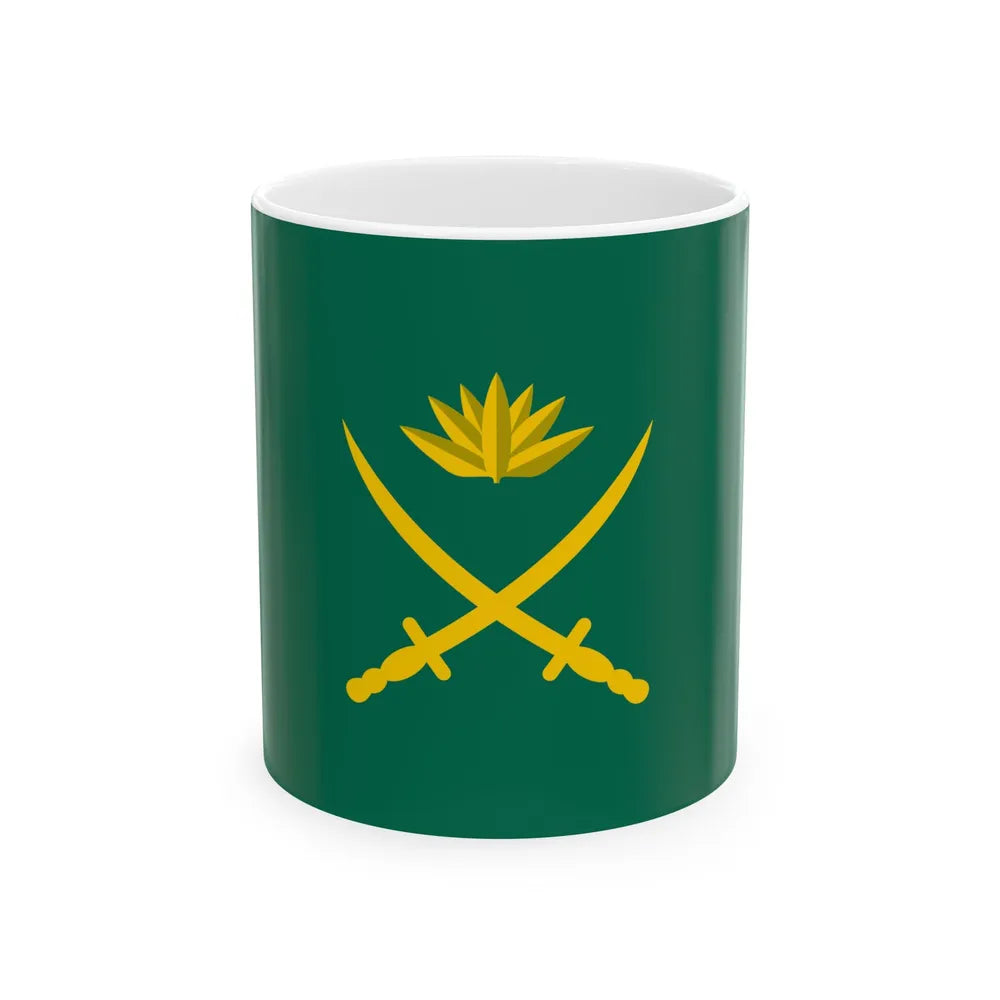 Flag of the Bangladesh Army (Bangladesh) White Coffee Mug 11oz - Go Mug Yourself