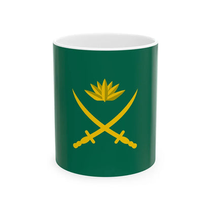 Flag of the Bangladesh Army (Bangladesh) White Coffee Mug 11oz - Go Mug Yourself