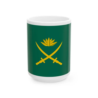 Flag of the Bangladesh Army (Bangladesh) White Coffee Mug 15oz - Go Mug Yourself