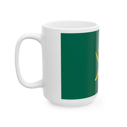 Flag of the Bangladesh Army (Bangladesh) White Coffee Mug - Go Mug Yourself