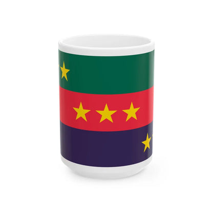 Flag of the Bangladesh Congress (Bangladesh) White Coffee Mug 15oz - Go Mug Yourself