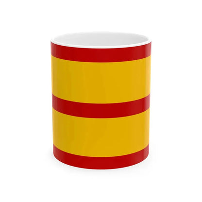 Flag of the Basi Revolt First Variant (Philippines) White Coffee Mug 11oz - Go Mug Yourself